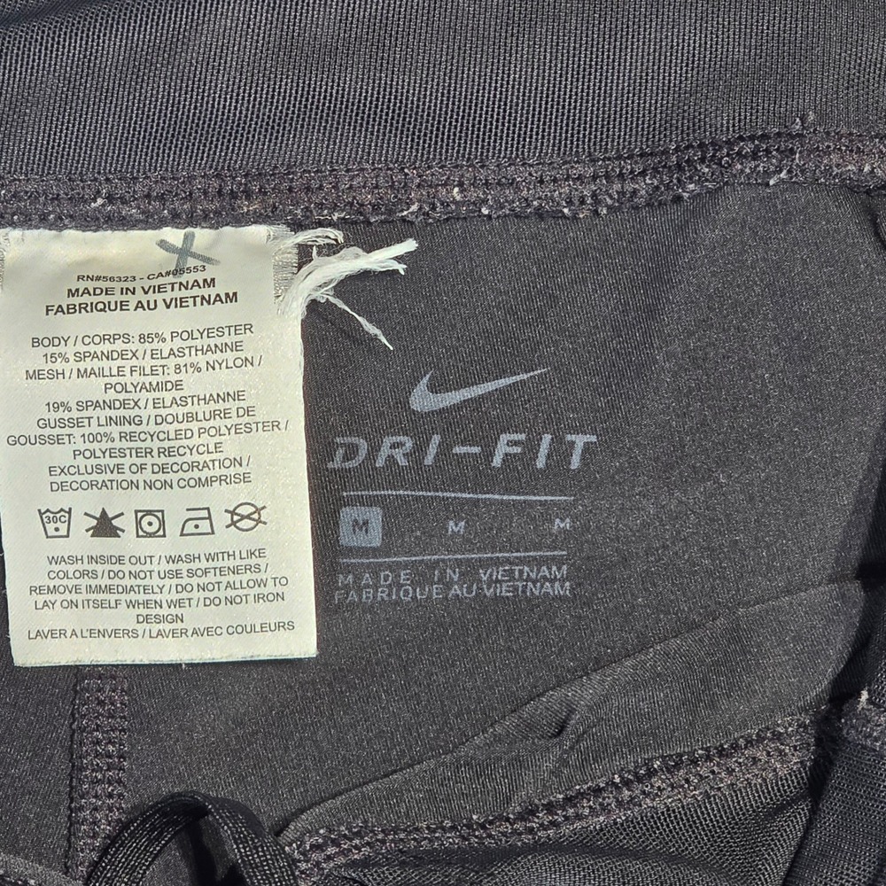 Nike Dri-FIT Womens Black Reflective Polka Dot Running Leggings CJ5567-10 Size M - Picture 6 of 16